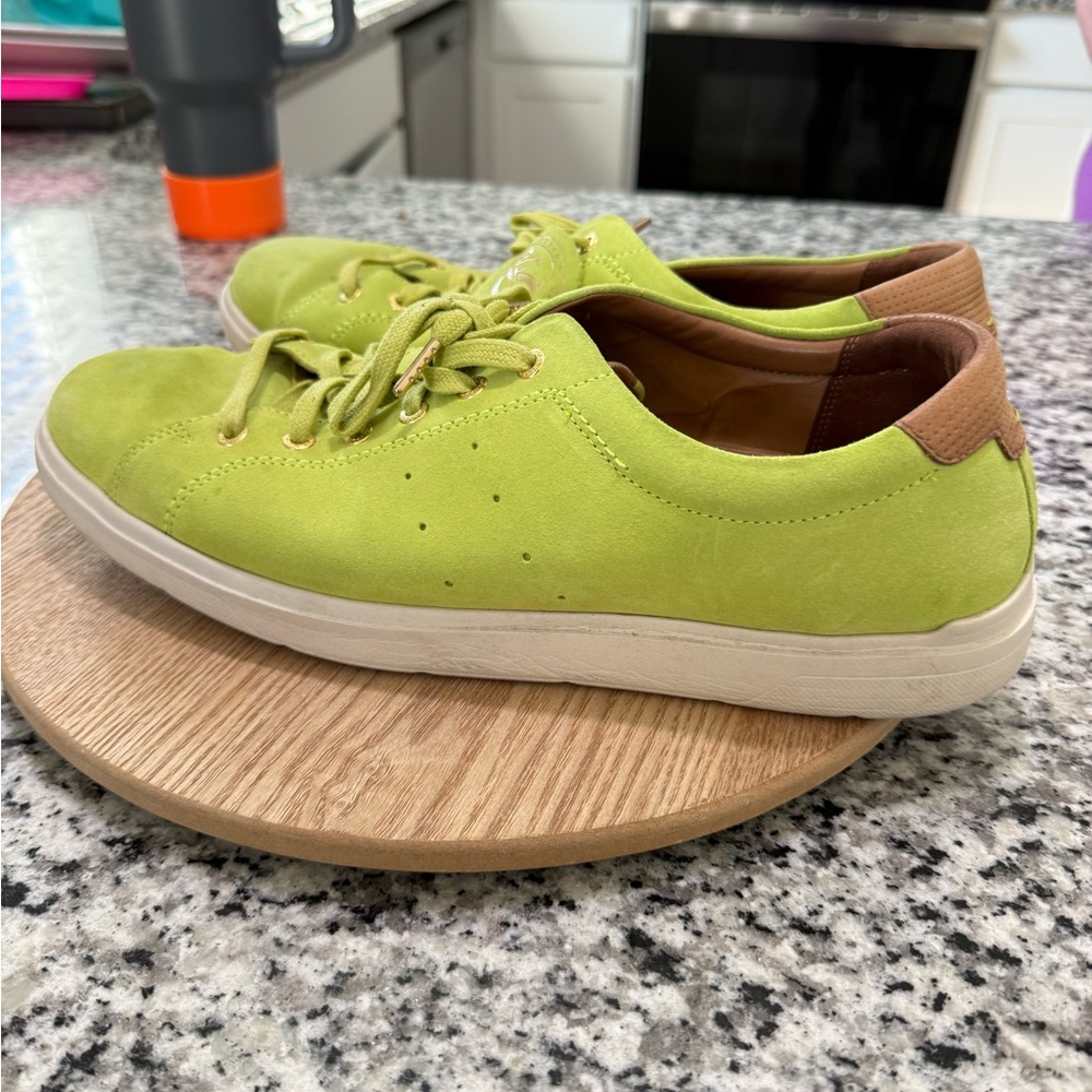 Rockport Lime and Brown Sneakers